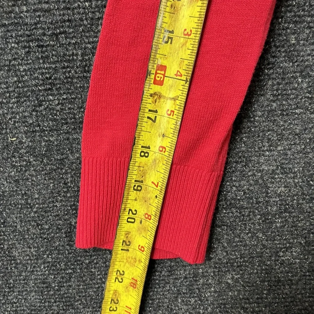Banana Republic Sweater Mens XL Red Forever‎ Crewneck Pullover Knit Lightweight